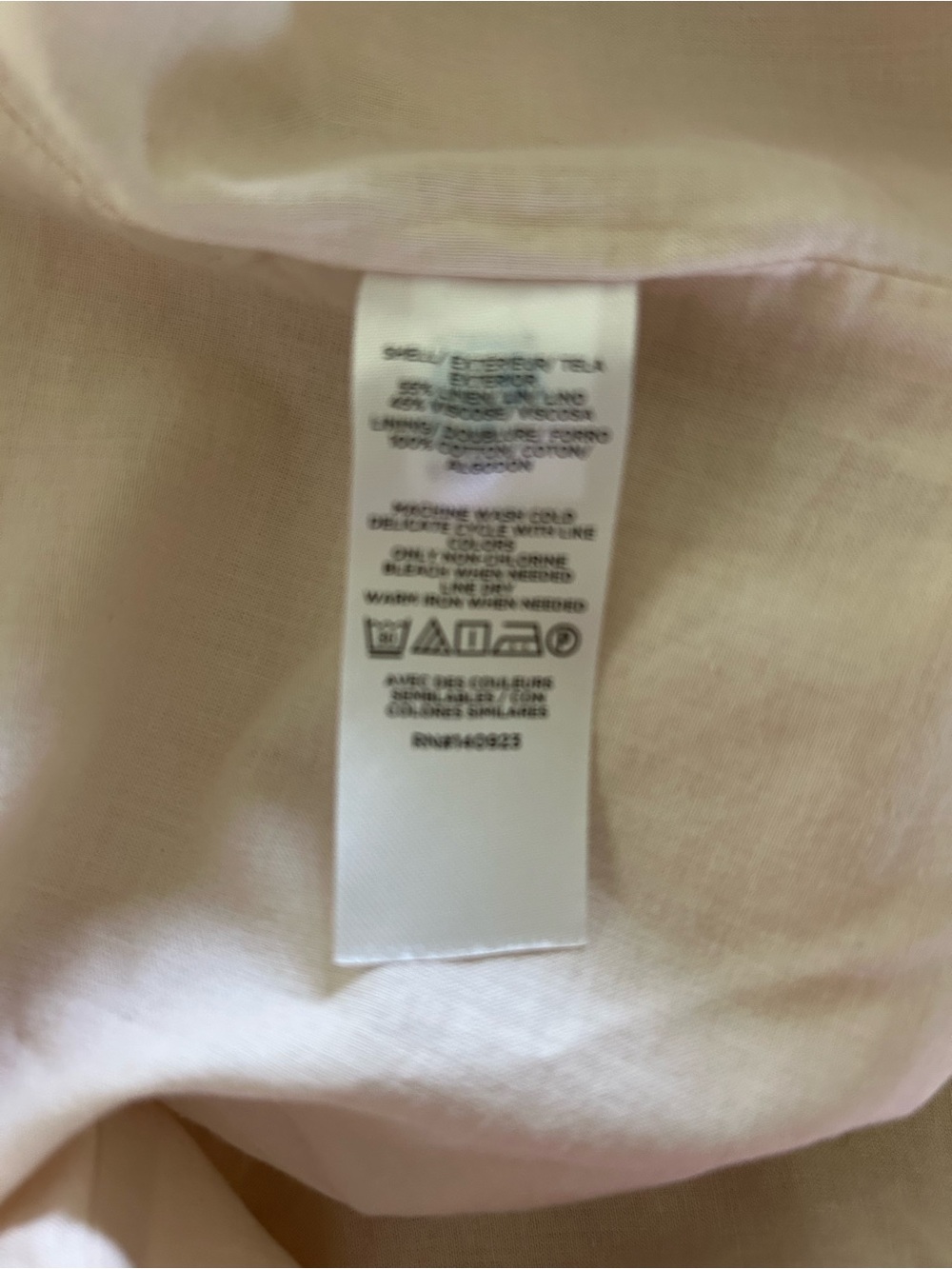 NWT - LOFT Linen Blend Button-Front Dress - Picture 6 of 6